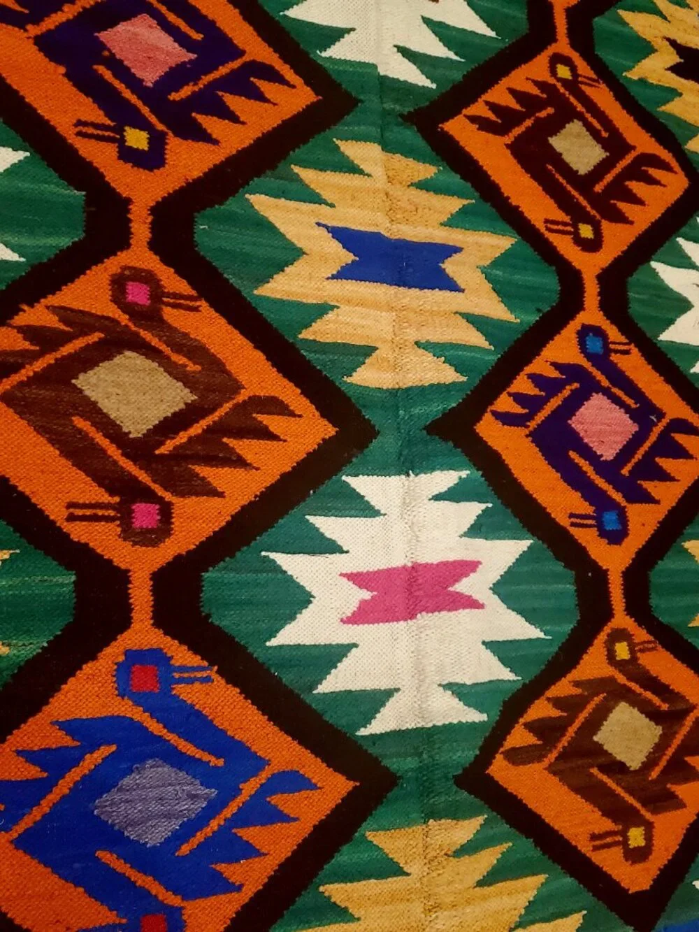 Handmade colorful andean